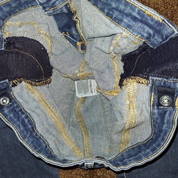 Gap Maternity Inset Panel Favorite Jegging Medium Indigo Denim Jeans - Picture 7 of 14